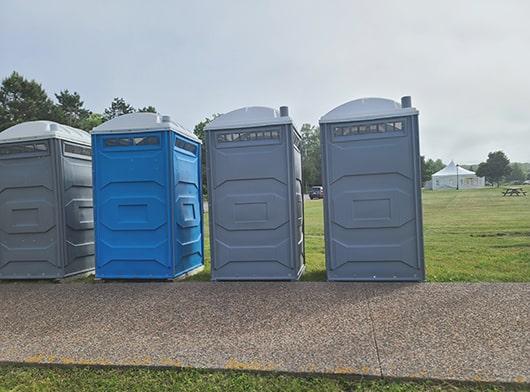 delivery and setup fees may apply depending on the location and rental duration of the event restrooms